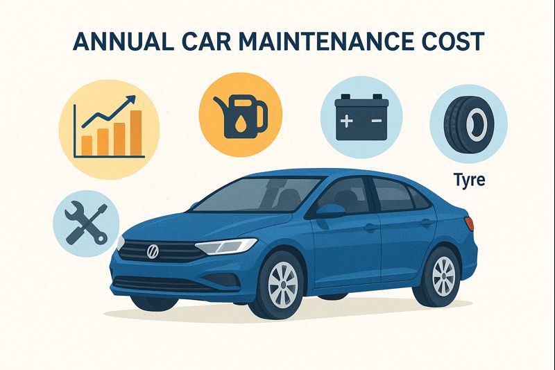 Sample Maintenance Cost Table (Yearly Average)